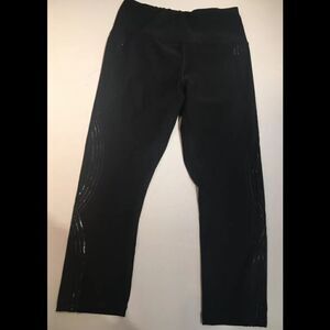 RBX Black Athletic Capri Length Leggings - Size Small